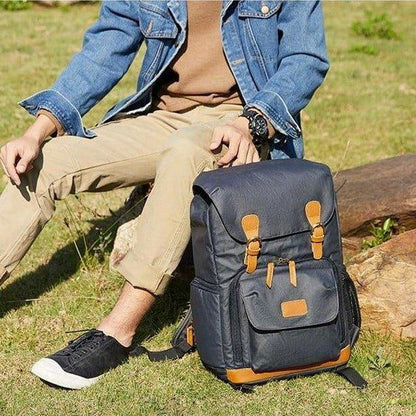 Camera Backpack Canvas with Laptop Compartment