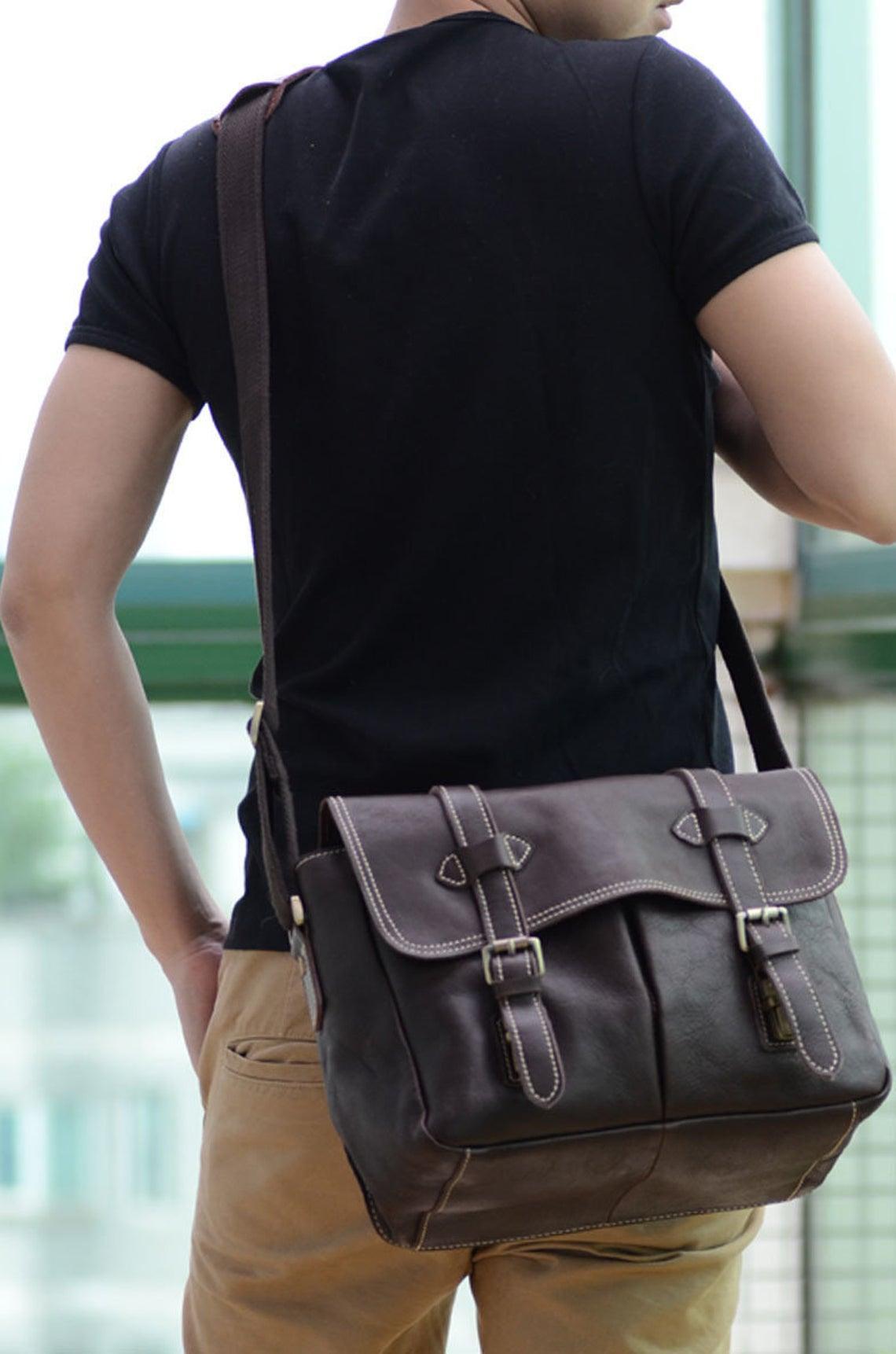 Woosir Camera Messenger Bag Leather