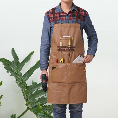 Woosir Canvas And Leather Woodworking Apron