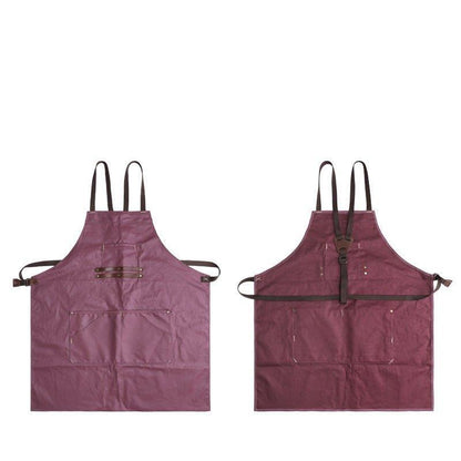 Woosir Canvas And Leather Woodworking Apron