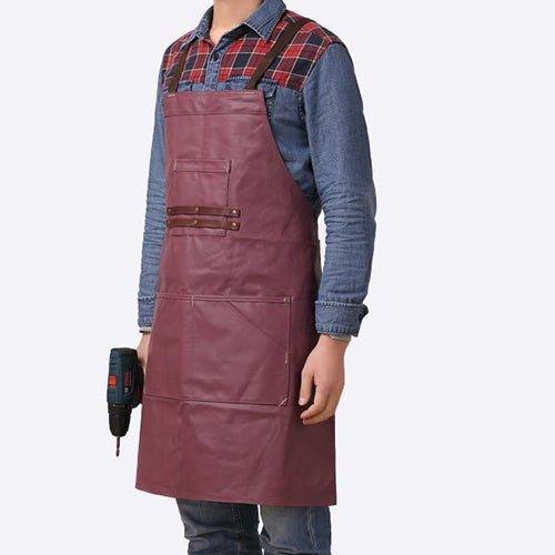 Woosir Canvas And Leather Woodworking Apron