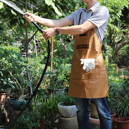 Woosir Canvas And Leather Woodworking Apron