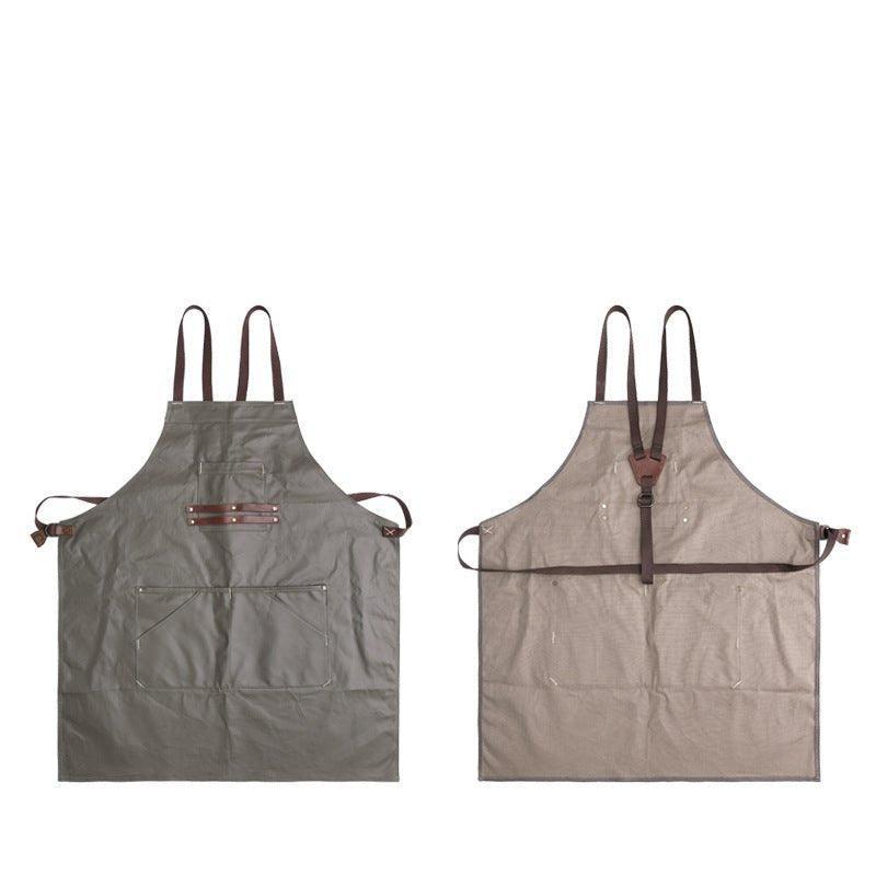 Woosir Canvas And Leather Woodworking Apron