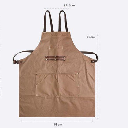 Woosir Canvas And Leather Woodworking Apron