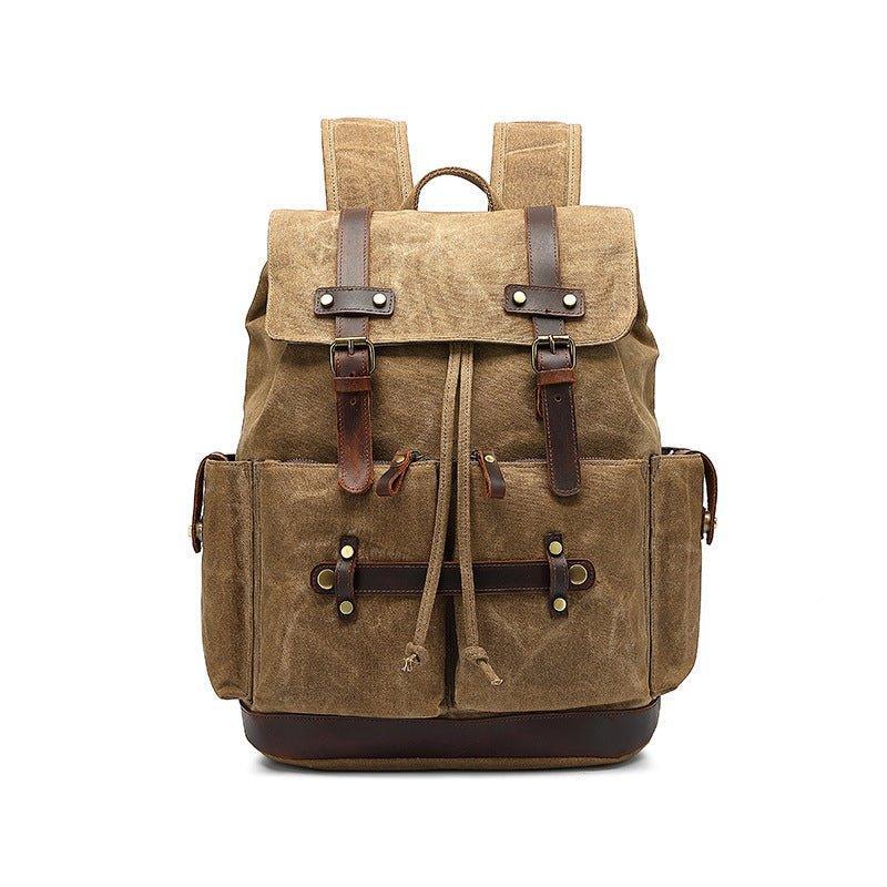 Vintage Canvas Backpack with Laptop Sleeve