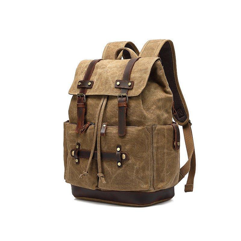 Vintage Canvas Backpack with Laptop Sleeve