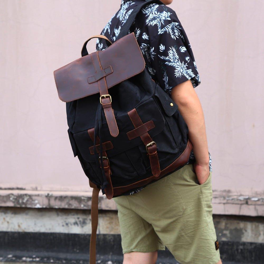 Mens Vintage Backpack Rucksack for Laptop