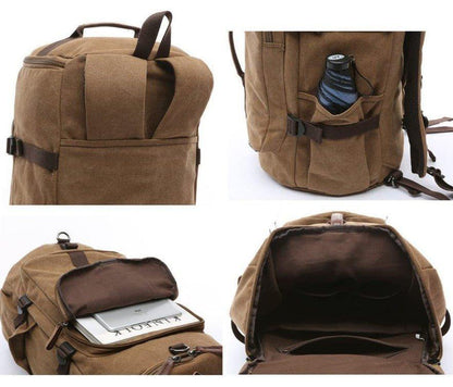 Canvas Backpack Vintage Large School Duffel