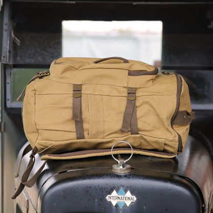 Canvas Backpack Vintage Large School Duffel