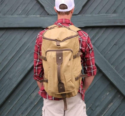 Canvas Backpack Vintage Large School Duffel