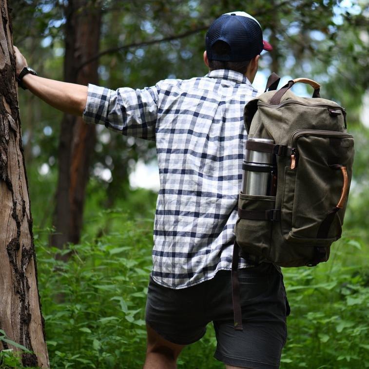 Canvas Backpack Vintage Large School Duffel