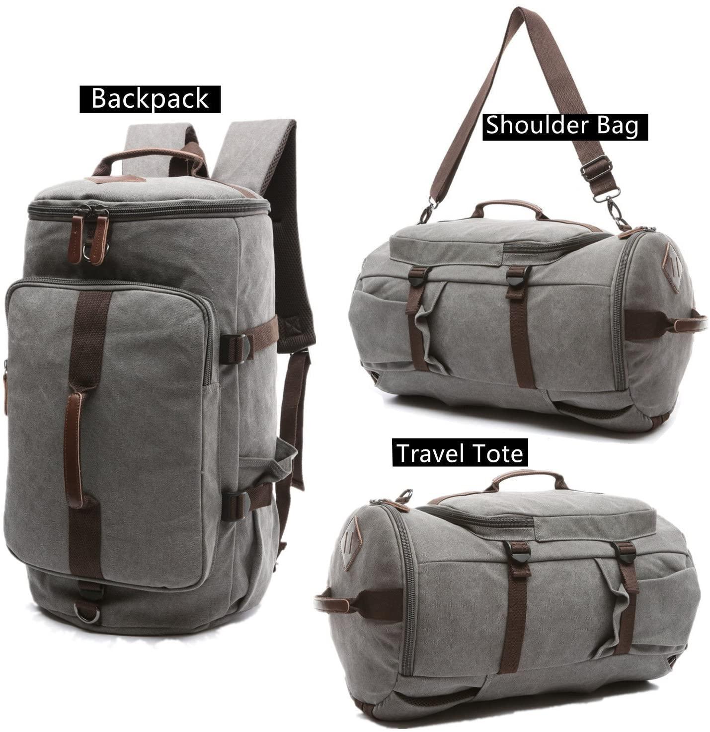 Canvas Backpack Vintage Large School Duffel