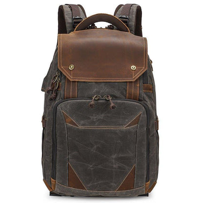 Woosir Canvas Camera Backpack with Laptop Compartment