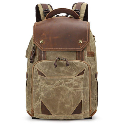 Woosir Canvas Camera Backpack with Laptop Compartment