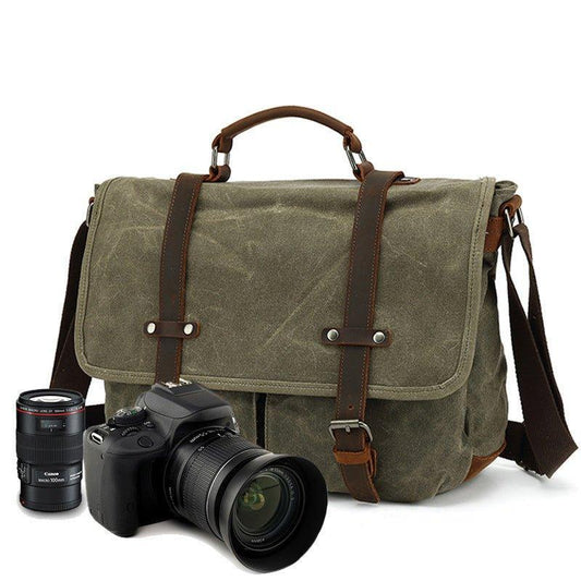 Woosir Canvas Camera Briefcase Bag