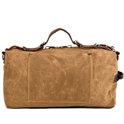 Waxed Canvas Travel Duffle Bag Carry-on Size