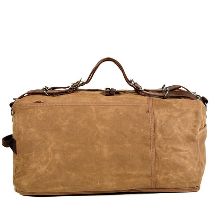 Waxed Canvas Travel Duffle Bag Carry-on Size