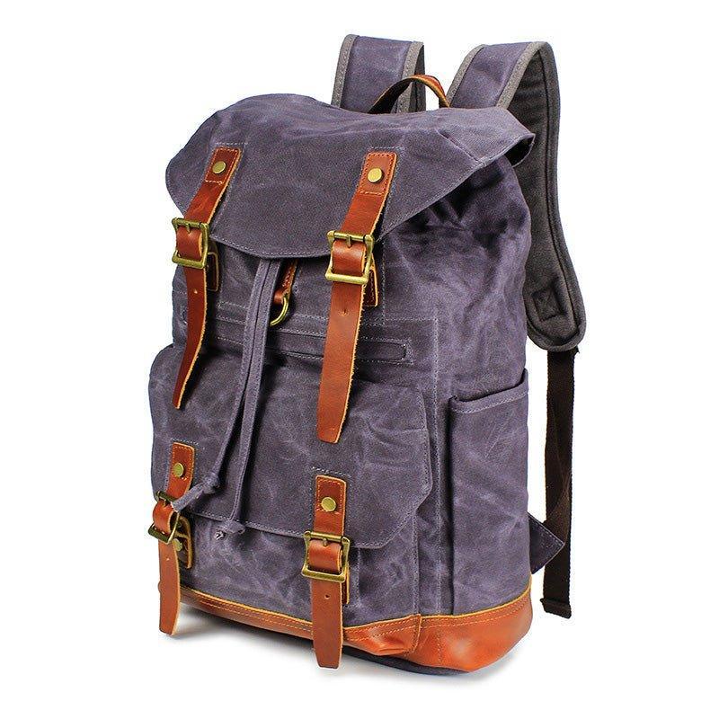 Large Canvas Backpack Vintage with Laptop Sleeve