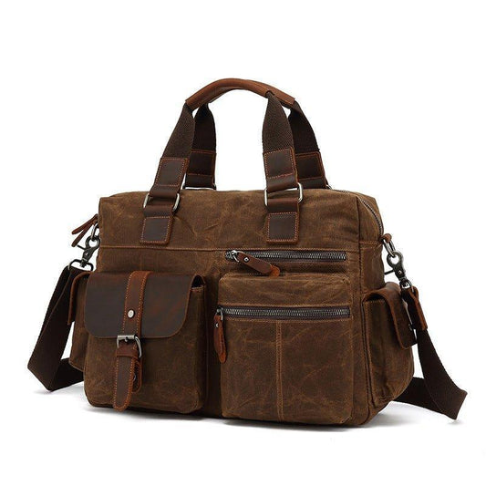 Woosir Canvas Laptop Messenger Bag Mens Satchel