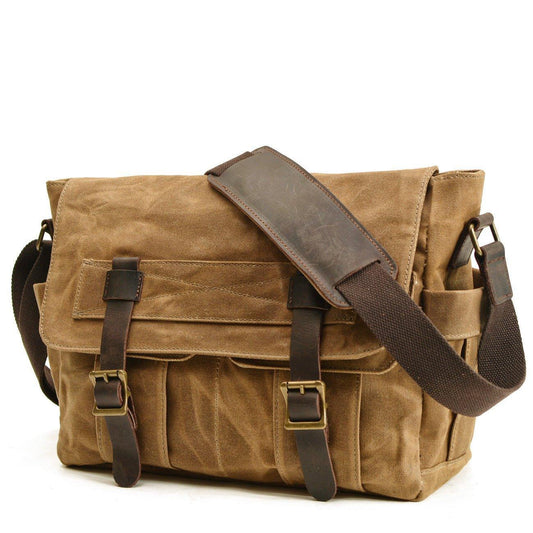 Canvas Vintage Messenger Bag Mens Motobags