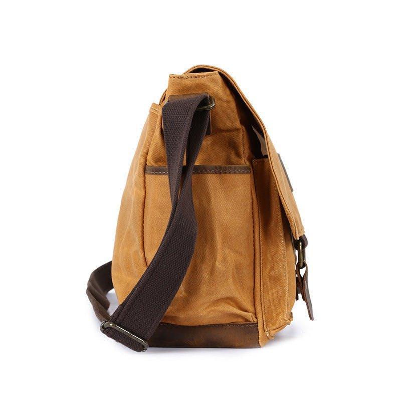 Laptop Waxed Canvas Messenger Bag Mens