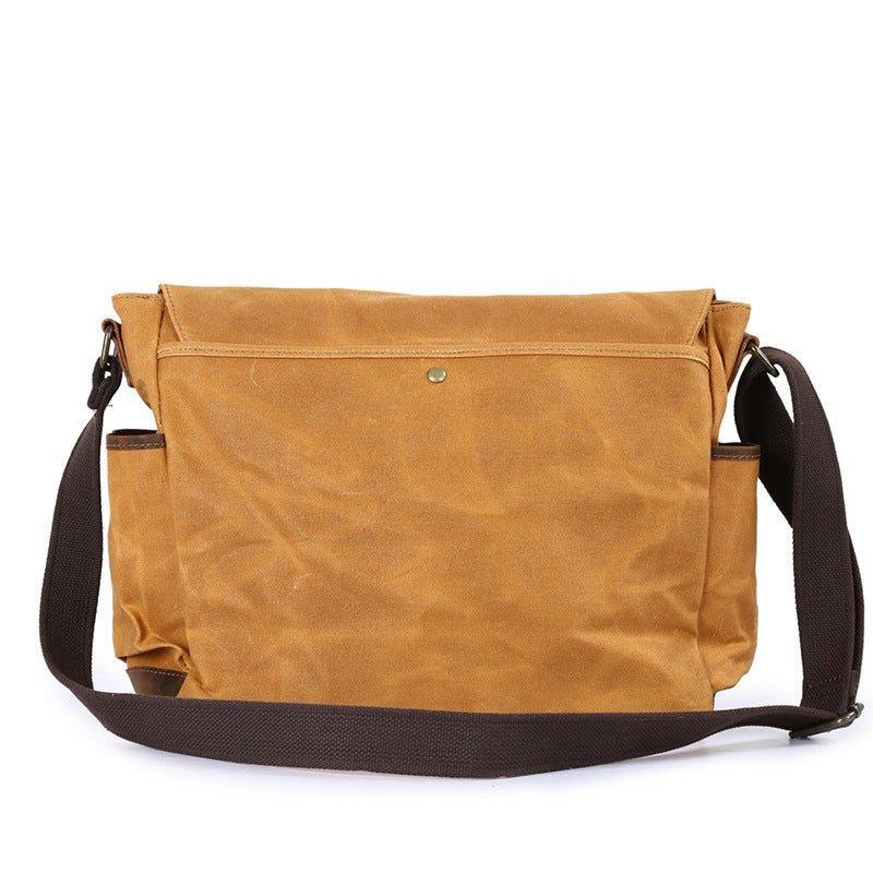 Laptop Waxed Canvas Messenger Bag Mens