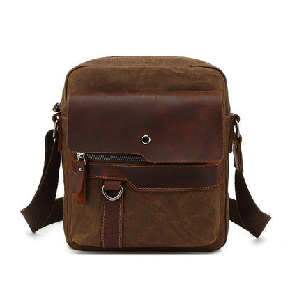 Small Canvas Crossbody Messenger Bag for Man