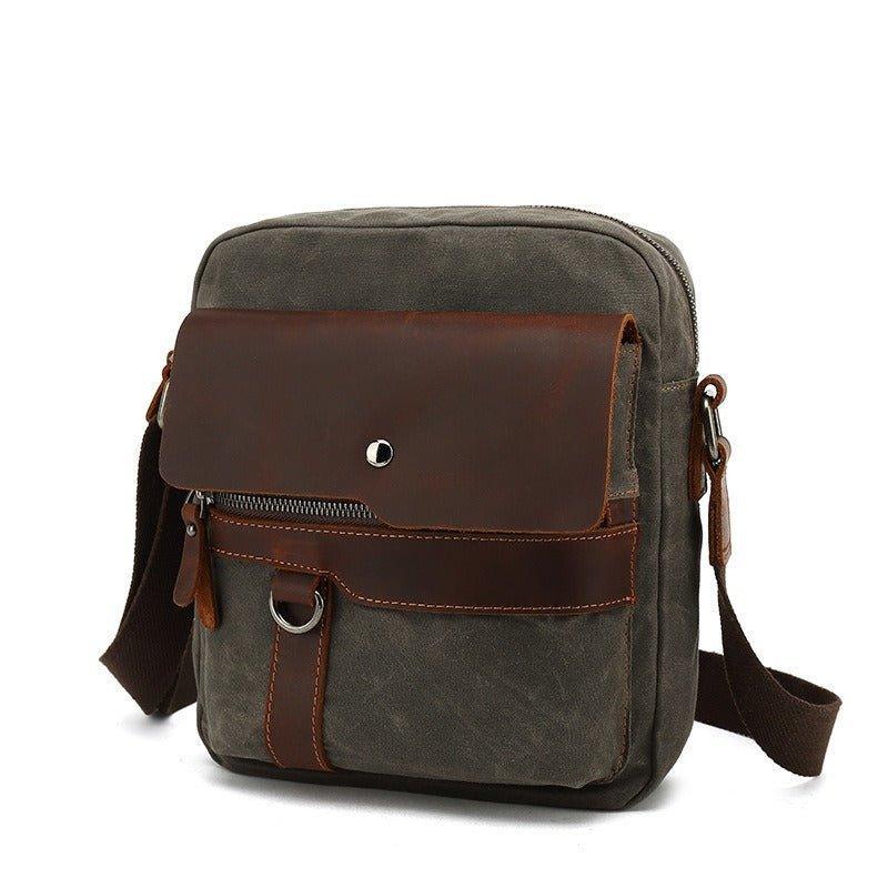 Small Canvas Crossbody Messenger Bag for Man