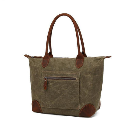 Woosir Canvas Tote Bags with Zipper Closure