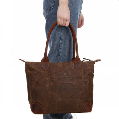 Woosir Canvas Tote Bags with Zipper Closure