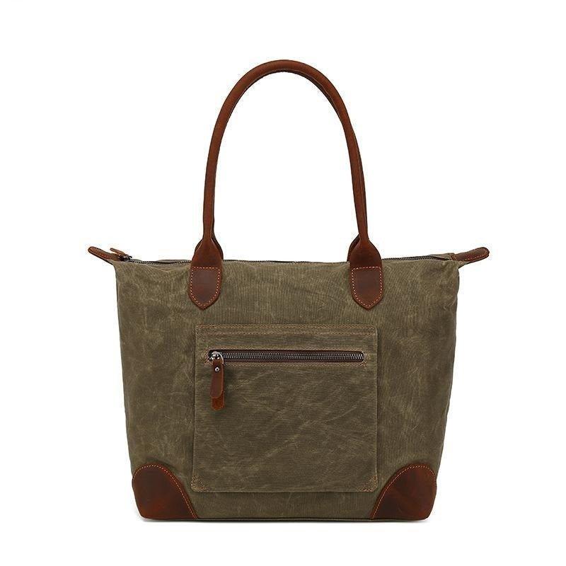 Woosir Canvas Tote Bags with Zipper Closure