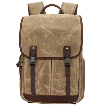 Woosir Canvas Waterproof Camera Bag Backpack