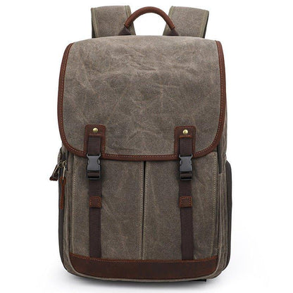 Woosir Canvas Waterproof Camera Bag Backpack