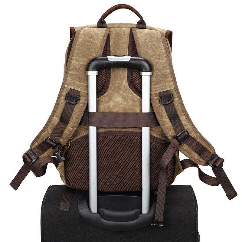 Woosir Canvas Waterproof Camera Bag Backpack