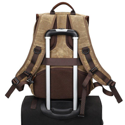 Woosir Canvas Waterproof Camera Bag Backpack