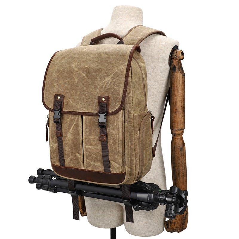 Woosir Canvas Waterproof Camera Bag Backpack