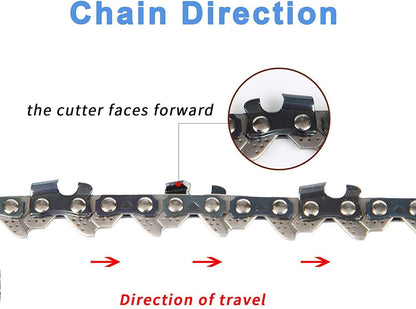 Woosir Chainsaw Chain for 4-Inch Bars