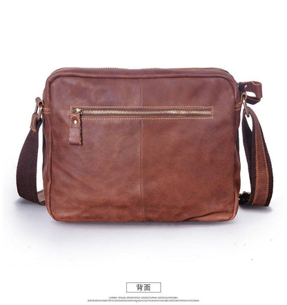 Woosir Classic Genuine Leather Messenger Bag for Men