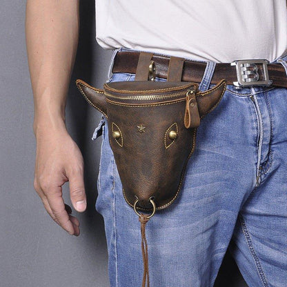 Woosir Cool Cow Head Thigh Fanny Pack