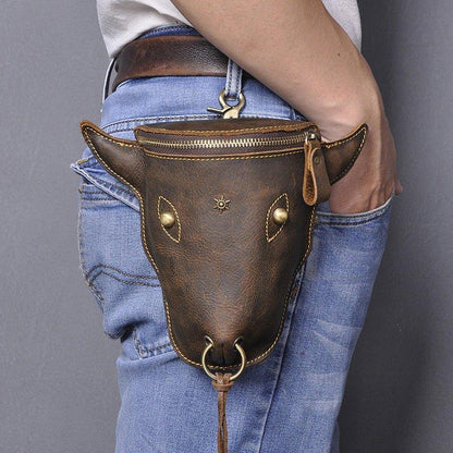 Woosir Cool Cow Head Thigh Fanny Pack