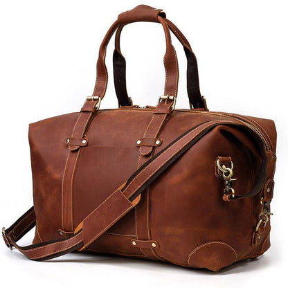 Cowhide Vintage Duffle Bag Leather