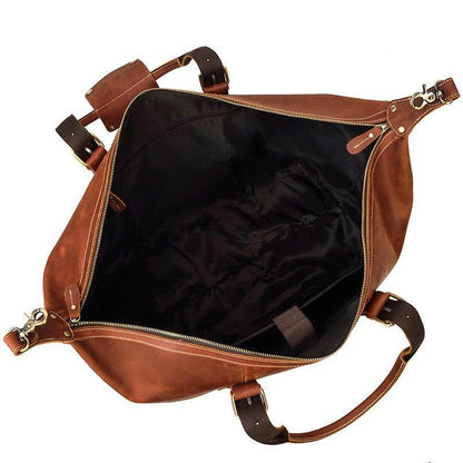 Cowhide Vintage Duffle Bag Leather