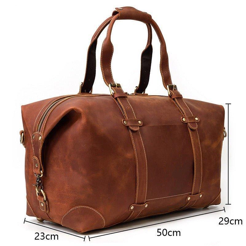 Cowhide Vintage Duffle Bag Leather