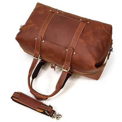 Cowhide Vintage Duffle Bag Leather