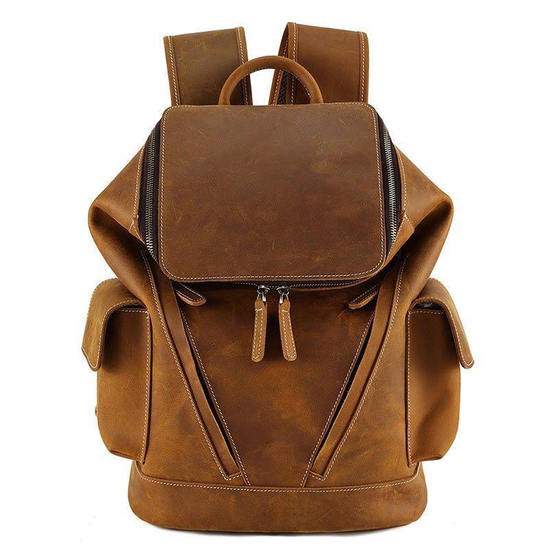 Woosir Cowhide Leather Backpack Men's