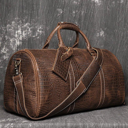 Woosir Cowhide Weekender Bag for Men