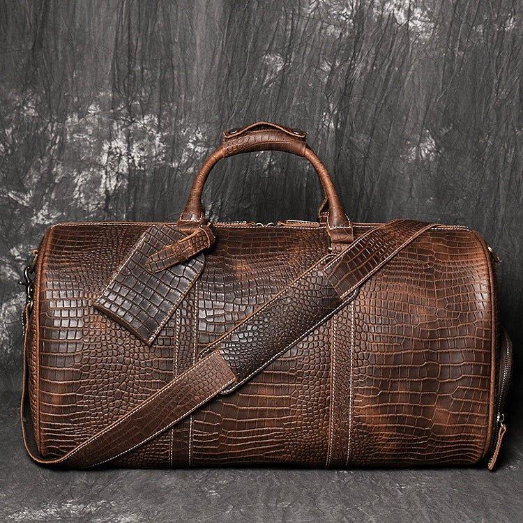 Woosir Cowhide Weekender Bag for Men