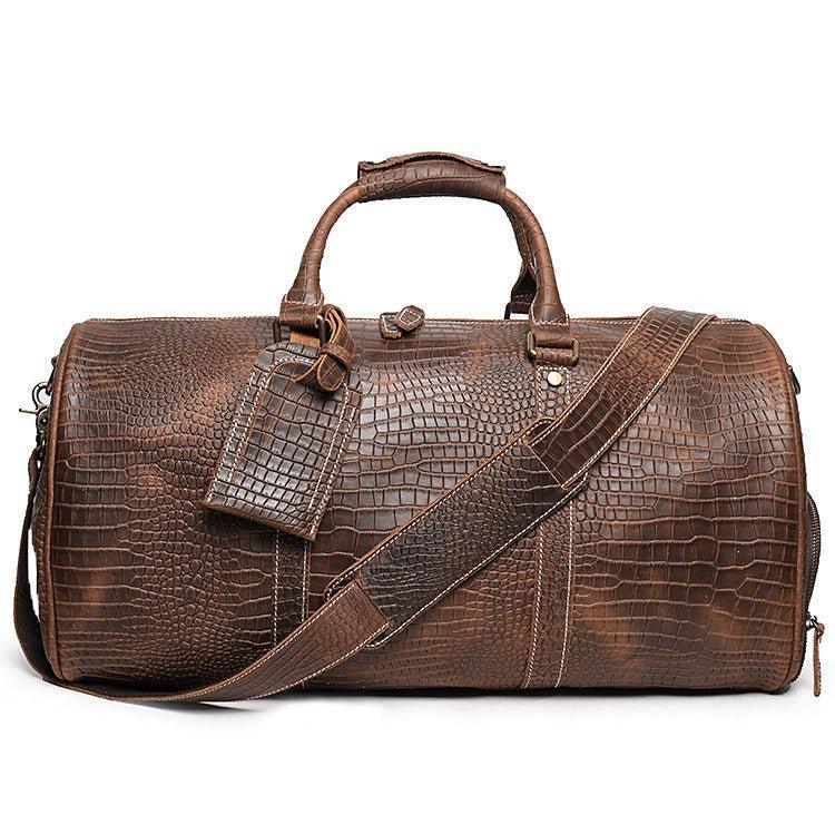 Woosir Cowhide Weekender Bag for Men