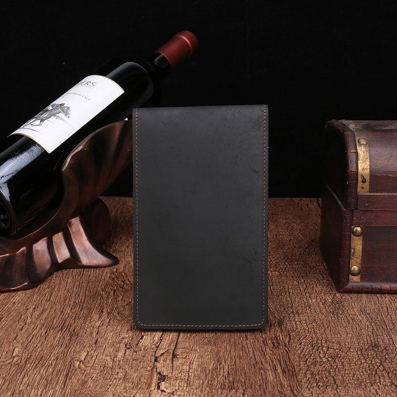 Woosir Crazy Horse Leather Card Holder Wallet Mens