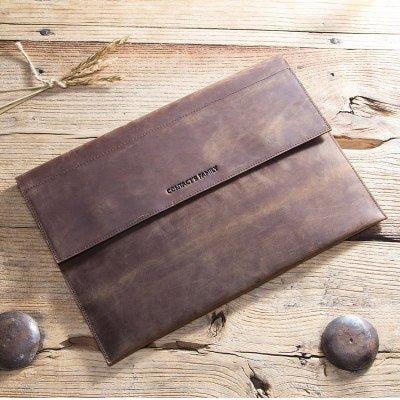 Woosir Crazy Horse Leather Sleeve for MacBook Pro